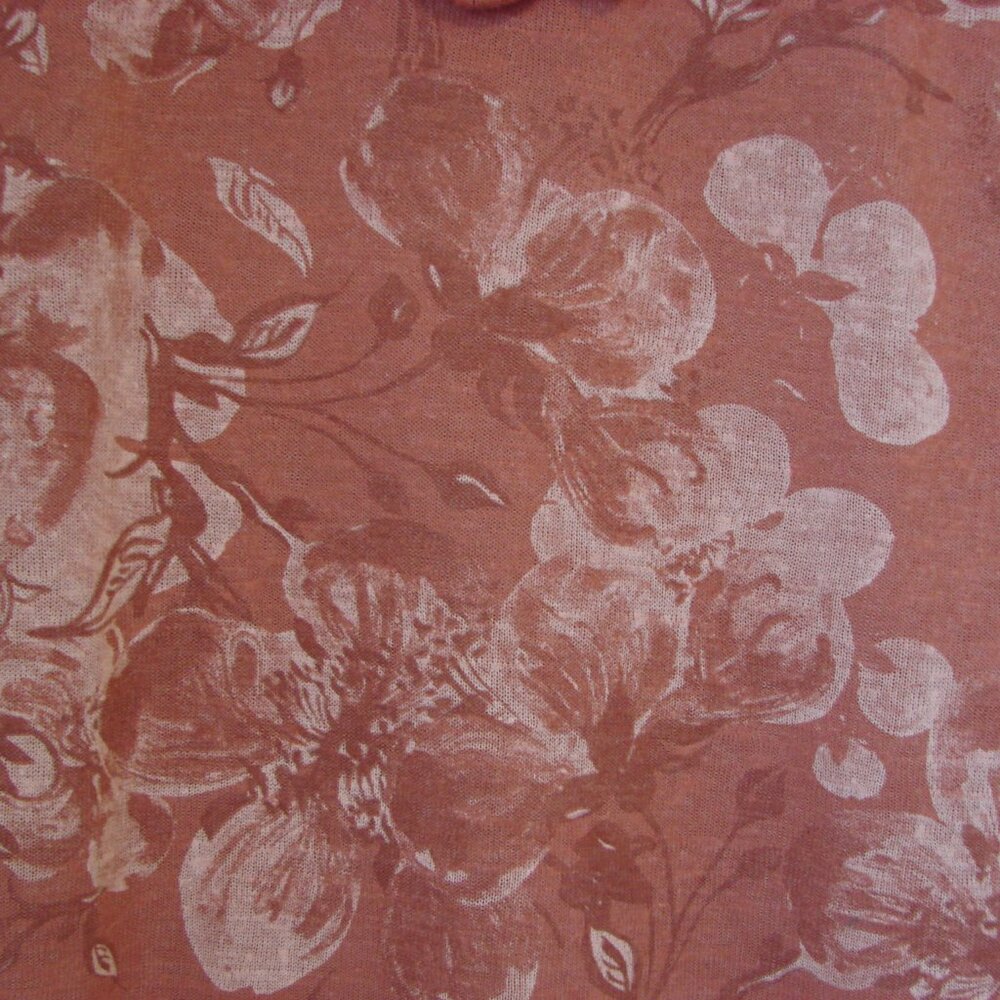 Crochet Lace Floral Tank Top Italy Soft Pink Salmon Boho Flowy Loose Size Small - Picture 11 of 14